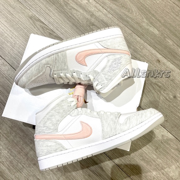 Air Jordan 1 Mid Light Iron Ore - Picture 5 of 6